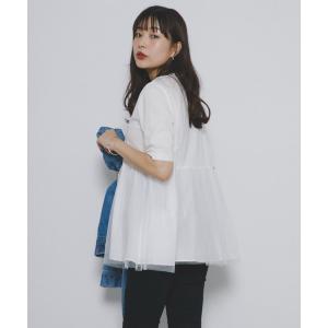 ブラウス シャツ セミシアーカットジャガードブラウス