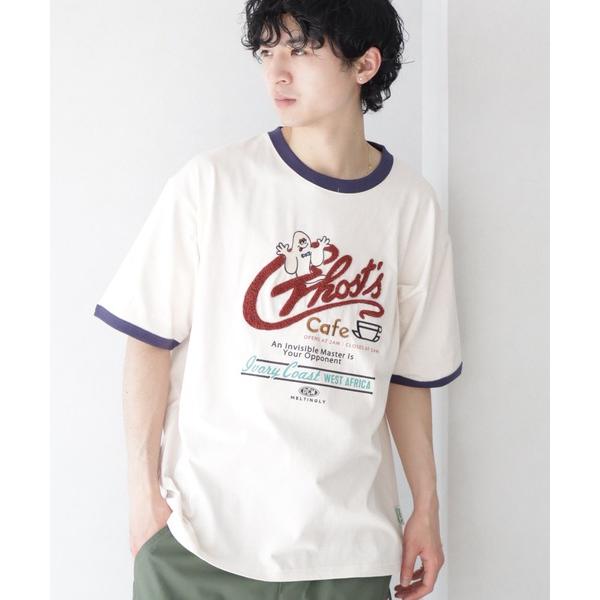 tシャツ 「POWER TO THE PEOPLE/パワートゥーザピープル」ゴーストカフェ サガラ刺...
