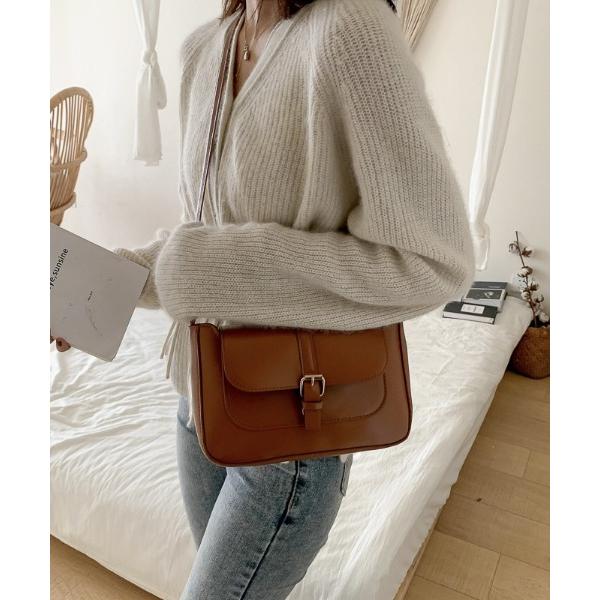 ショルダーバッグ バッグ クラシックPUレザーショルダーバッグ レディース