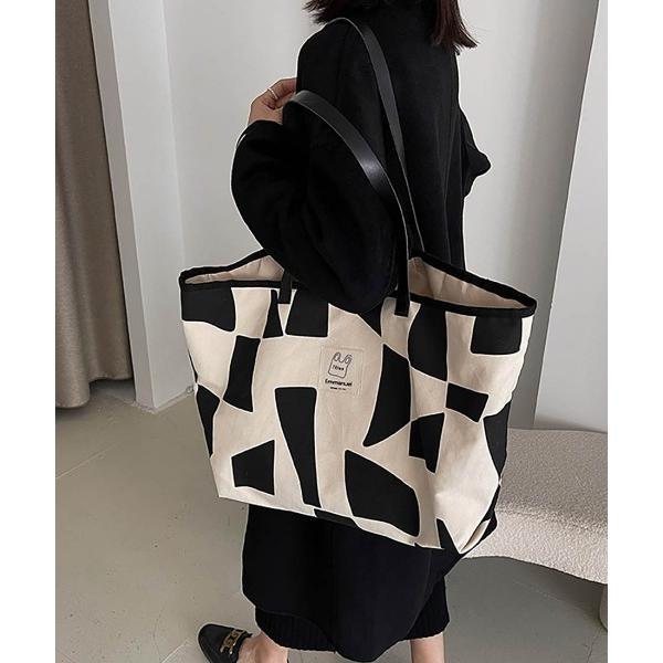 トートバッグ 大胆グラフィックが目を惹く、映えトートバッグ！ 「アート感あるデザインでコーデの主役に...