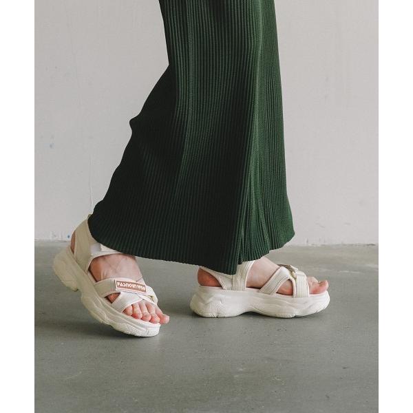 サンダル アスレジャー厚底スポーツサンダル レディース