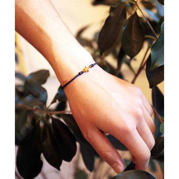 ブレスレット Braid Waxed Cord Bracelet -Star-(スター コード ブレ...