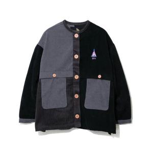 「go slow caravan」 ノーカラージャケット FREE ブラック レディース