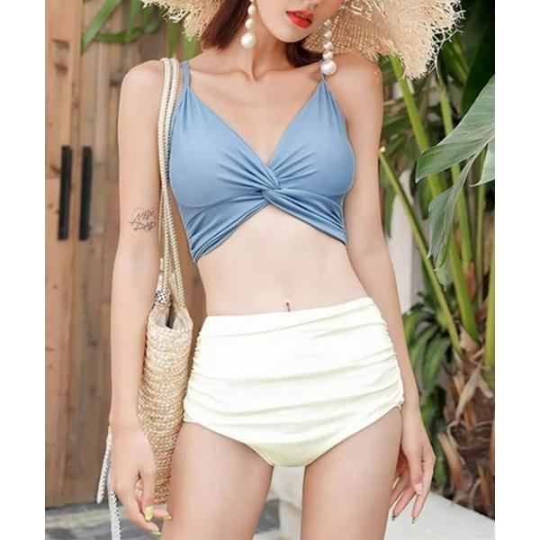 水着 Ritomo湘南スタイル　クロスデザインタンキニ レディース