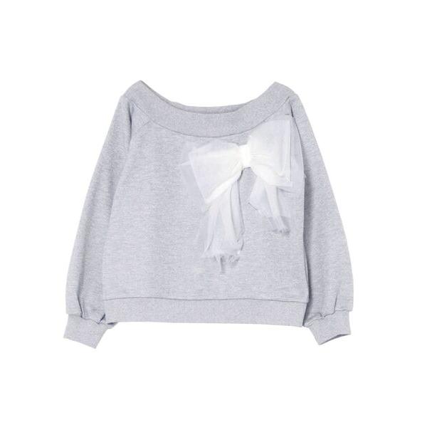 tシャツ 2WAY RIBBON SWEAT/２WAYリボンスウェット レディース