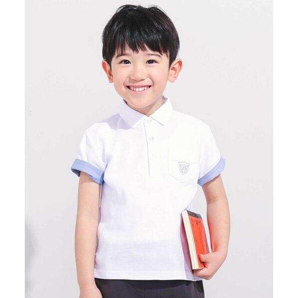 ポロシャツ カノコエンブレム刺しゅう半袖ポロシャツ(80~150cm) キッズ 子供服 男の子 女の...