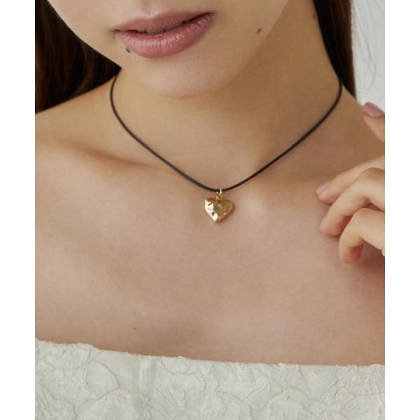 チョーカー メタルハートトップ コードチョーカー / ネックレス レディース