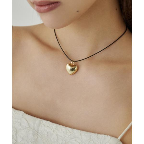 チョーカー メタルハートトップ コードチョーカー / ネックレス レディース