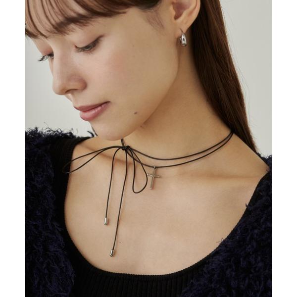 チョーカー メタルクロストップ コードチョーカー / ネックレス レディース