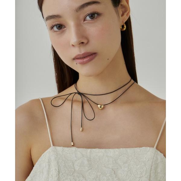 チョーカー メタルハートトップ コードチョーカー / ネックレス レディース