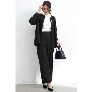 パンツドレス パンツドレス セットアップ パンツスーツ スーツ レディース 結婚式 同窓会 長袖 七分袖 きれいめ オケージョン フォーマル セレモニ