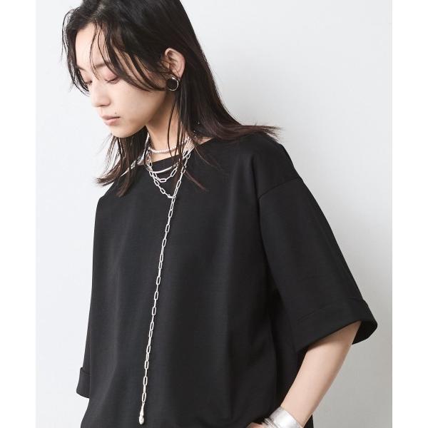 tシャツ 5分袖カットソープルオーバー「大きいサイズ有」シックスタイル レディース