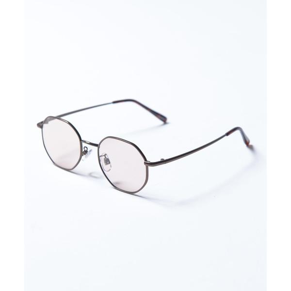 サングラス メタルフレームカラーレンズメガネ メンズ