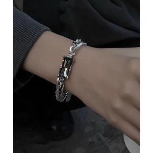 ブレスレット ビジューレイヤードチェーンブレスレット レディース メンズ｜ZOZOTOWN Yahoo!店