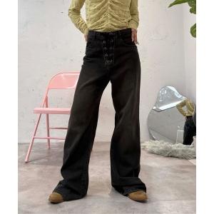 ミカーレミカーレレオパード柄デニムパンツ新品未使用ブラック madrepadre ジーンズ デニム デニムパンツ レオパード柄デニムパンツ