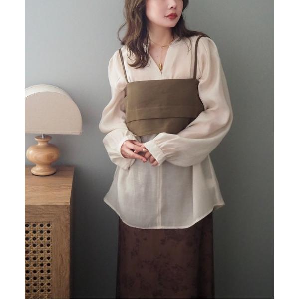 キャミソール back belt camisole bustier /バック ベルト付き  キャミソ...