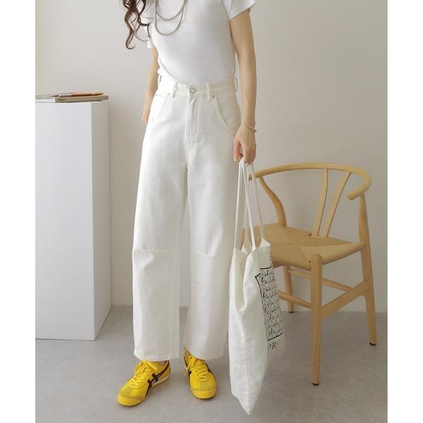 ワイドパンツ ジーンズ デニム デニムパンツ high waist cocoon denim pan...
