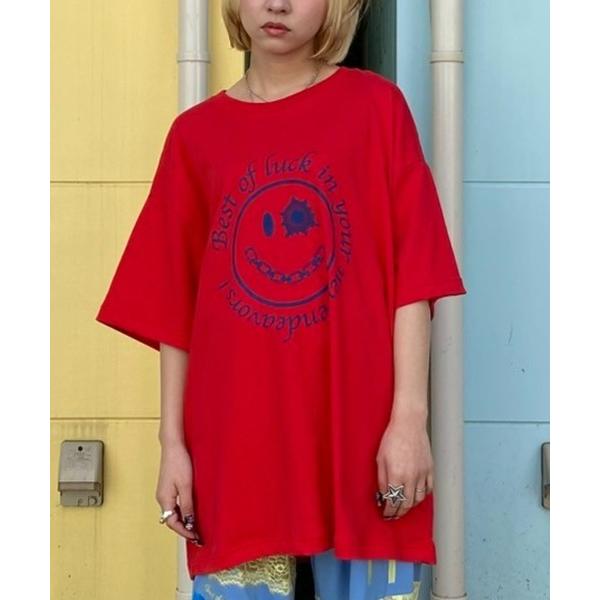 tシャツ GET SHOT SMILE BIG Tシャツ レディース メンズ