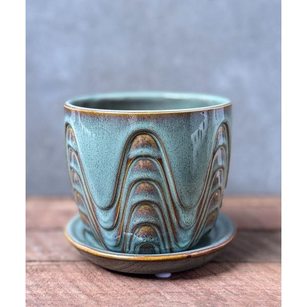 花瓶 3B14 TIER pot＆saucer Sサイズ 鉢 プランター