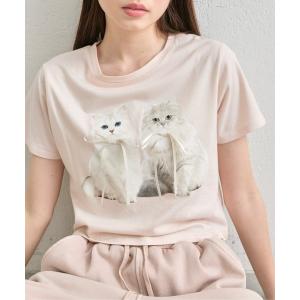 tシャツ 半袖 オル・イヴmeow Tee レディースの商品画像