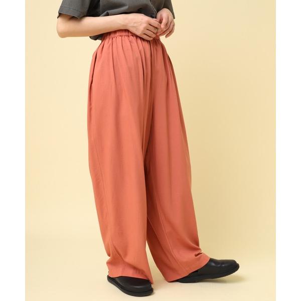 パンツ R4323 レーヨンギャザーパンツ レディース