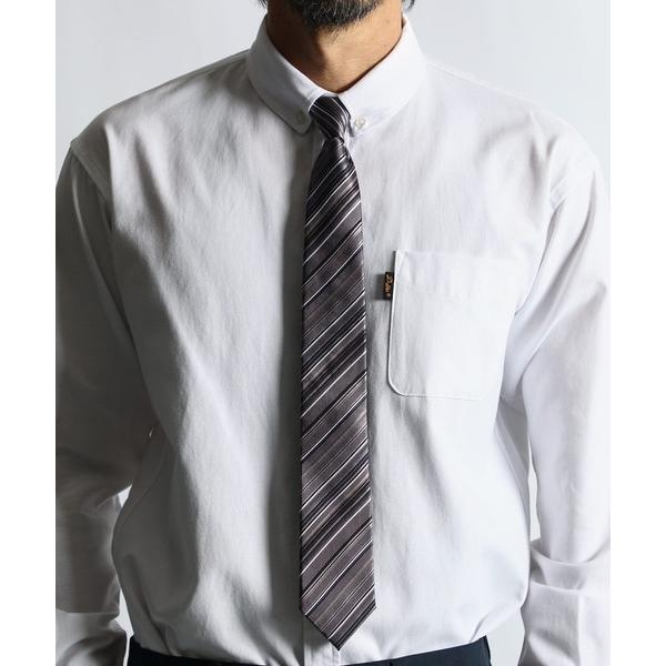 ネクタイ DUFFER ORIGINAL STRIPE×SOLID TIE：DUFFERオリジナル ...