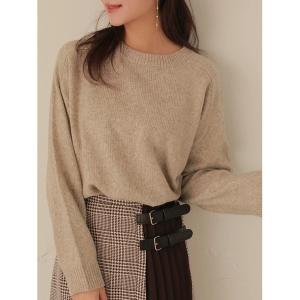 「HALUHIROINE」 長袖ニット FREE ベージュ レディース