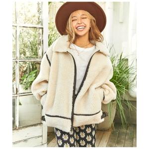 「anap mimpi」 ブルゾン FREE ライトベージュ レディース