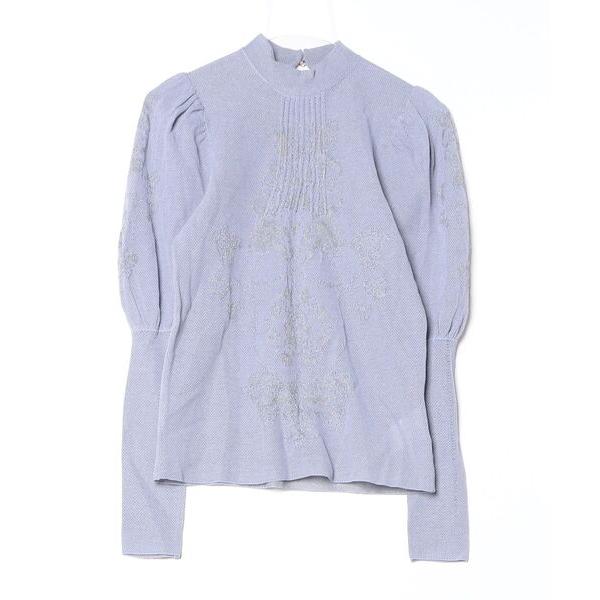 「Ameri」 長袖ニット FREE ブルー レディース