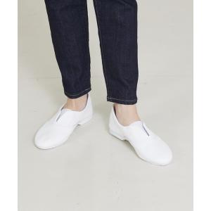 スリッポン 「WEB限定」「CROWN/クラウン」ELASTIC TONGUE JAZZ フラットシューズ レディース