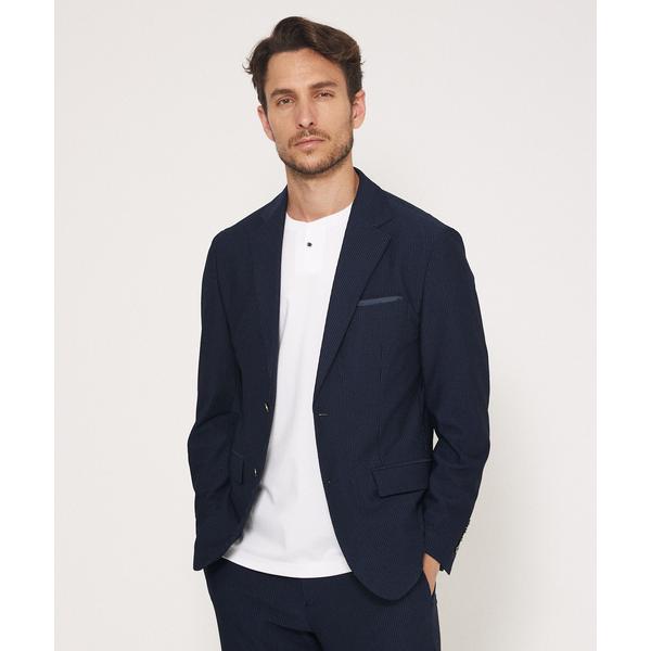 セットアップ 「セットアップ対応」トリコットサッカー2B ジャケット メンズ