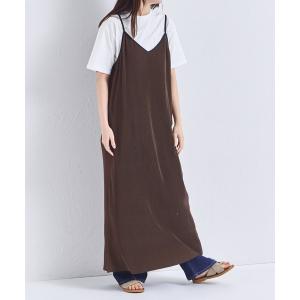 ワンピース 「リンクコーデ」「ママサイズ」プリーツ キャミワンピース