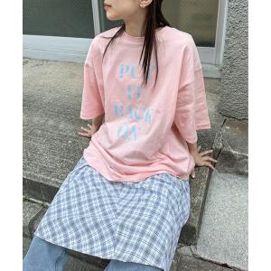 tシャツ ロゴ チュニック tee レディース メンズ