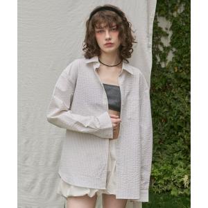 NOTRE emor（ノートルエモア） ブラウス シャツ asymmetry tulle tops