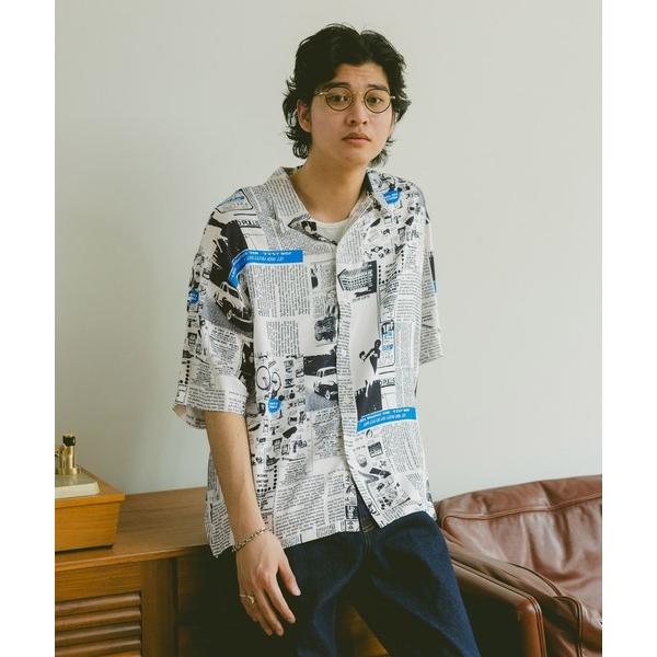シャツ レーヨン総柄シャツ メンズ