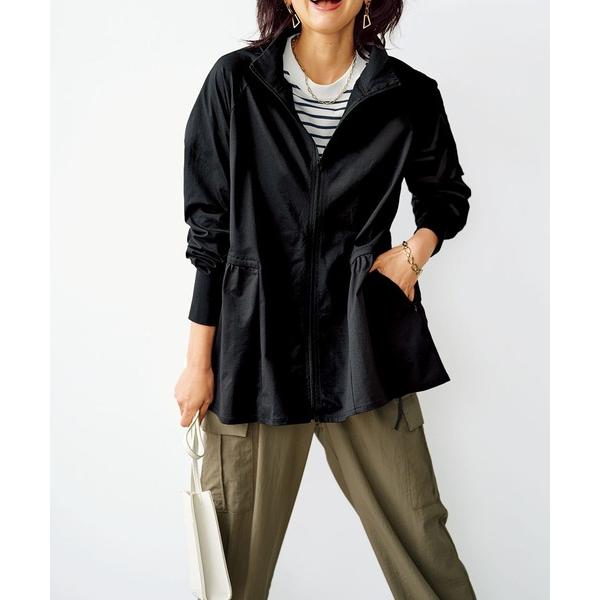 パーカー ギャザー切替ラッシュガードＵＶジャケット レディース