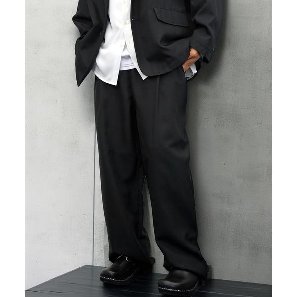 スラックス イージー ワイド ストレート スラックス メンズ レディース