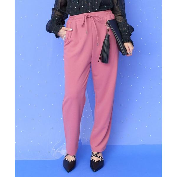 スラックス パンツ 「JETSET SOLO PLUS」ジョーゼットニットドロストテーパードパンツ ...