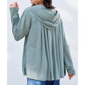 パーカー 絶対に焼けたくない！後プリーツＵＶ対策パーカー　新色追加 / UV対策 / プチプラ レディース