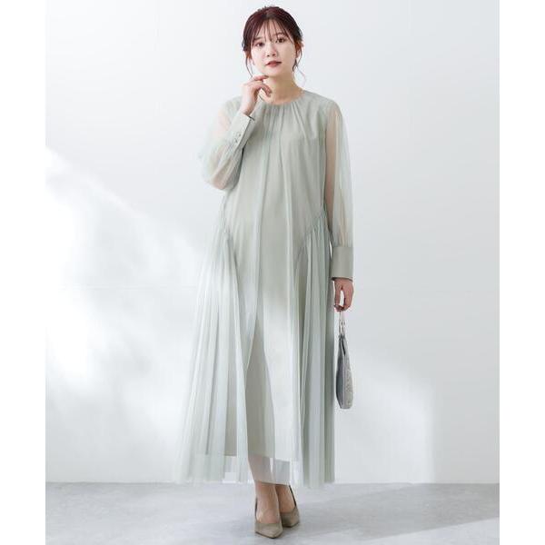 ワンピース チュールシアードレス