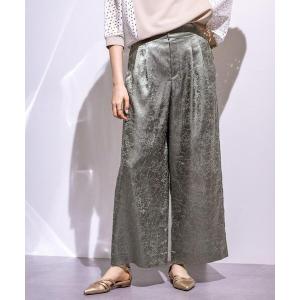 パンツ 「サスペンダー付き」2WAYクラッシュサテンパンツ レディース