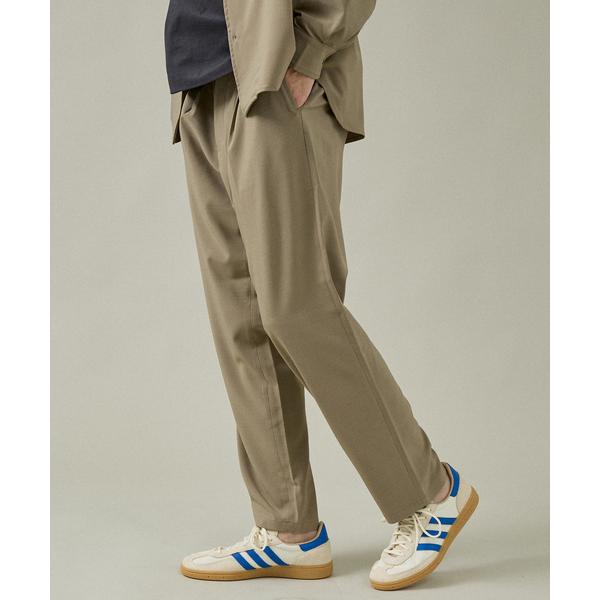 パンツ 「セットアップ対応」1タックテーパード イージーパンツ / イージーケア / ストレッチ メ...