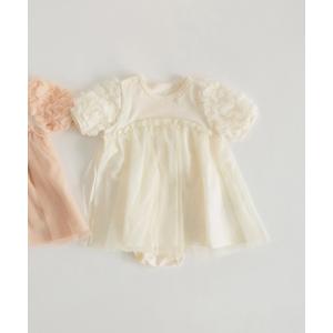 ベビー服 ロンパース 「キッズとおそろい」フラワ...の商品画像