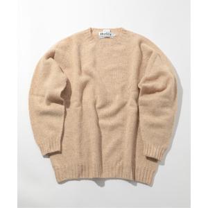 「Harley of Scotland」 長袖ニット 38 ベージュ メンズ