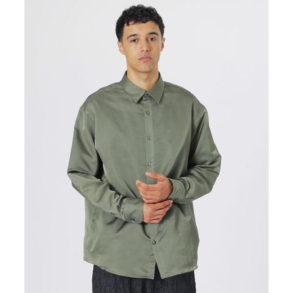 シャツ シアートリオサテンシャツ メンズ