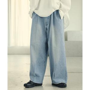 ジーンズ Firsthand/ファーストハンド ワイドシルエット ストレートデニム メンズ