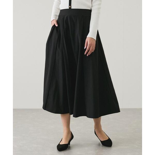 スカート タック入りフレアースカート