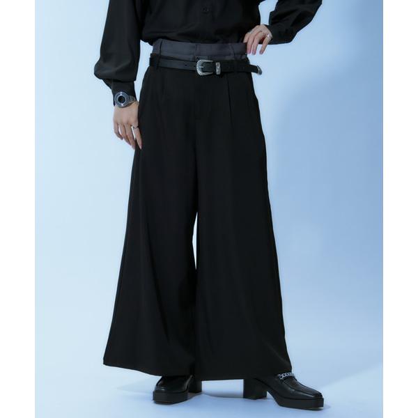 パンツ ダブルウエストワイドパンツ メンズ レディース