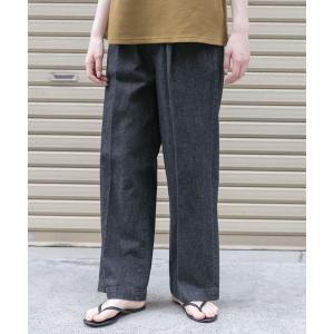 ジーンズ デニム デニムパンツ FORK＆SPOON　綿麻デニムパンツ レディース
