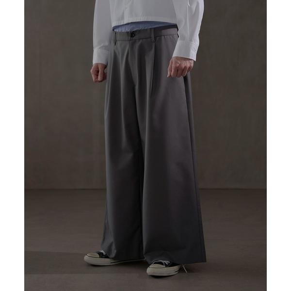 スラックス LUCY/ダブルウエストバギースラックス メンズ レディース